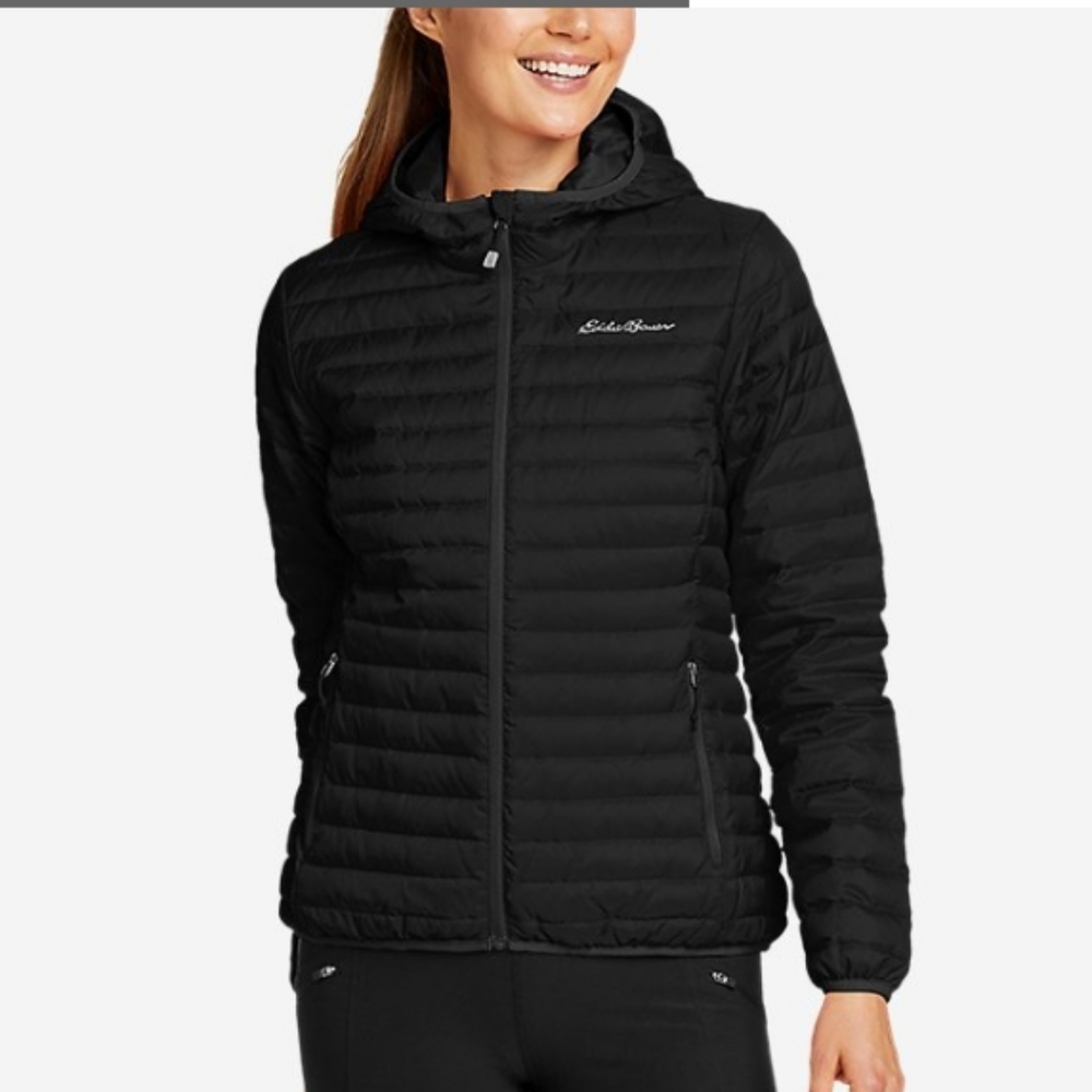 Eddie Bauer Microlight Down Hooded Jacket